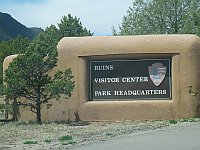 USA - Pecos NM - Pecos National Historical Park Entrance (23 Apr 2009)